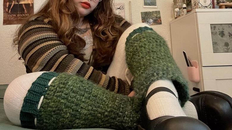 Legwarmers fairycore outfit