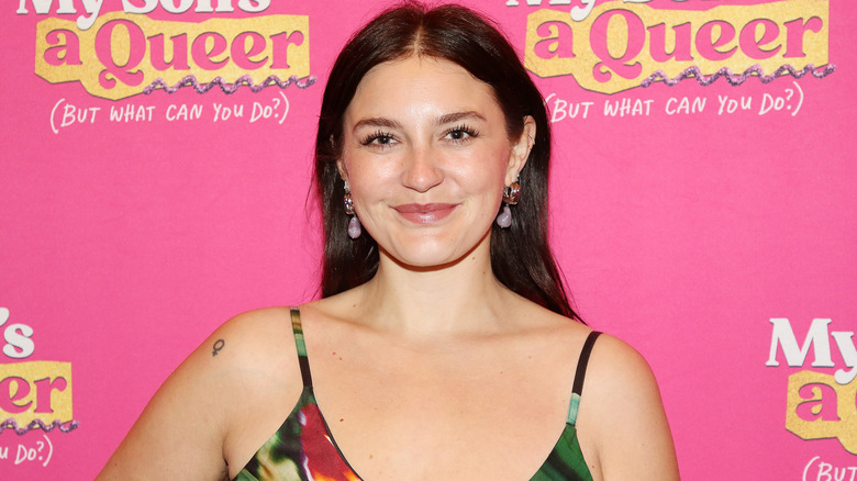 Gracie McGraw with purple earrings