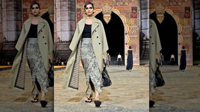 Model at Fall 2023 Dior Show