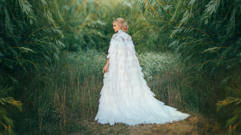 Bridal wedding cape