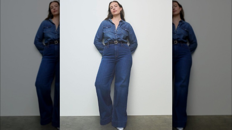 denim shirt with jeans