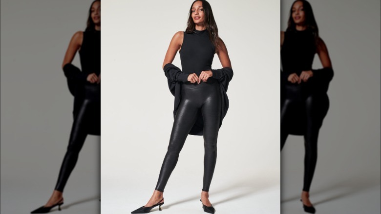spanx faux leather leggings