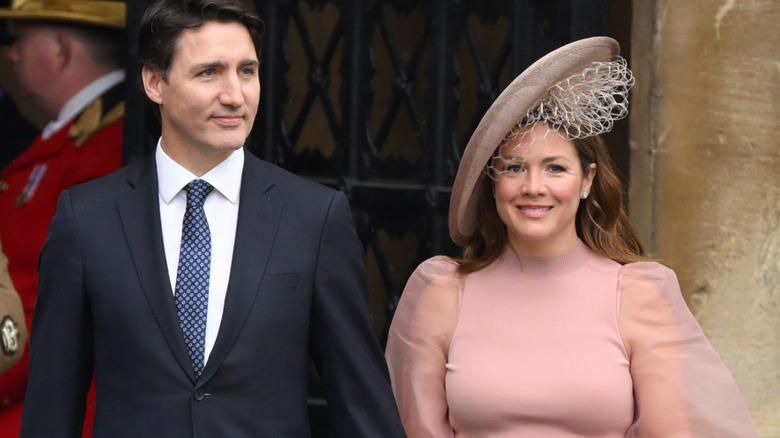 Sophie Trudeau in monochromatic outfit