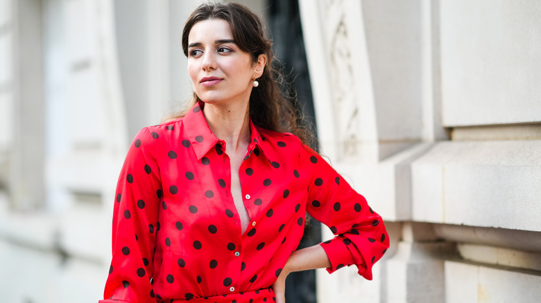 Ketevan Giorgadze red button down