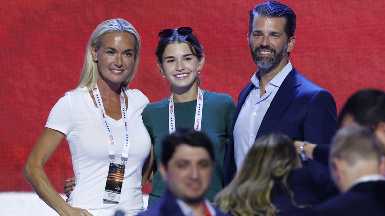 Vanessa Trump, Kai Trump, and Donald Trump Jr. at the 2024 RNC