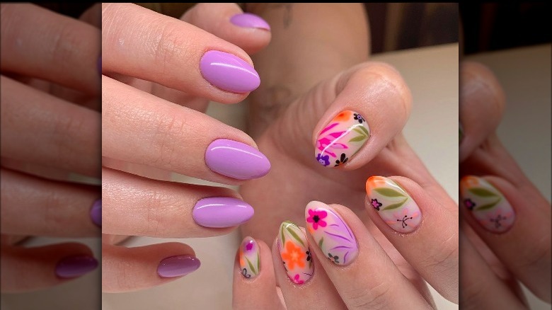 mix and match manicure