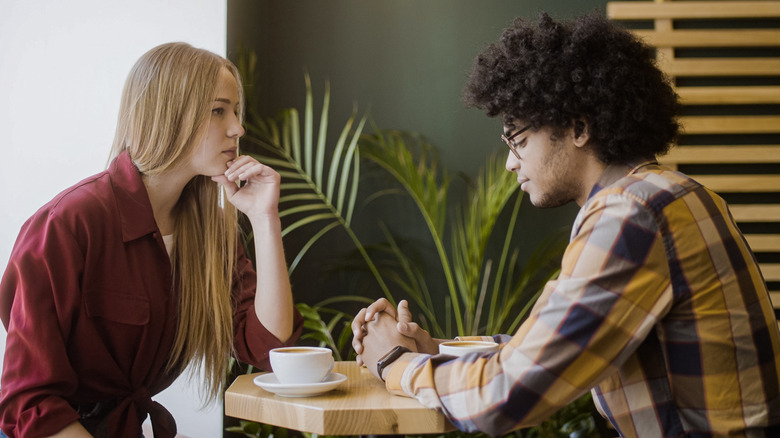 A couple in a disagreement