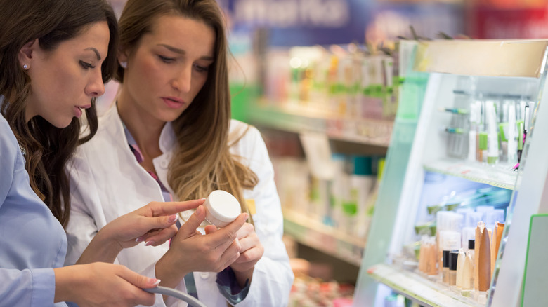 women shopping for makeup