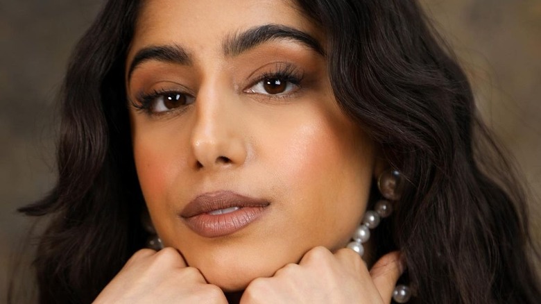 Girl in brown makeup