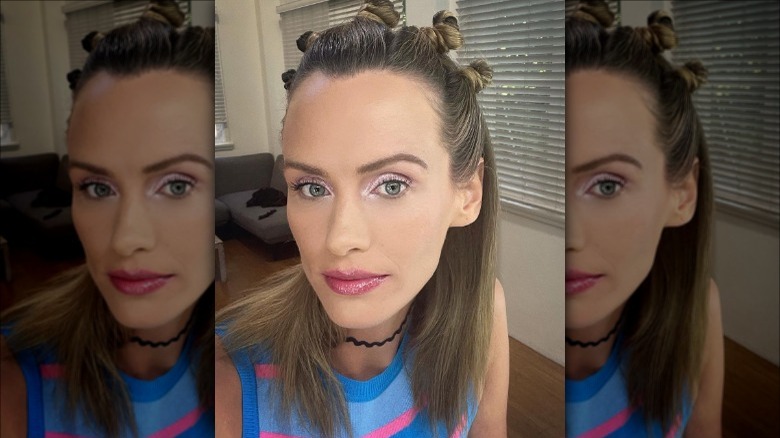 woman with lilac purple eyeshadow