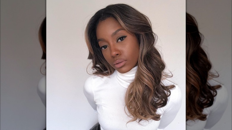 liquid brunette hair with light undertone