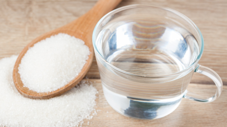 Baking soda and water 