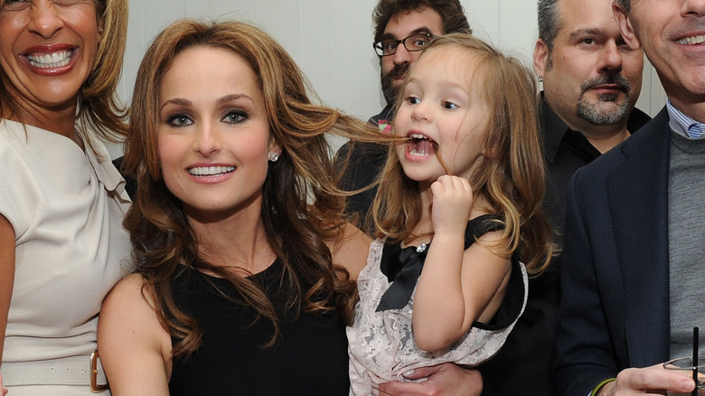 Hoda Kotb, Giada De Laurentiis, Jade Marie De Laurentiis Thompson and Matt Lauer attend Giada DeLaurentiis' "Weeknights With Giada" book launch party at the Andaz Hotel on March 26, 2012
