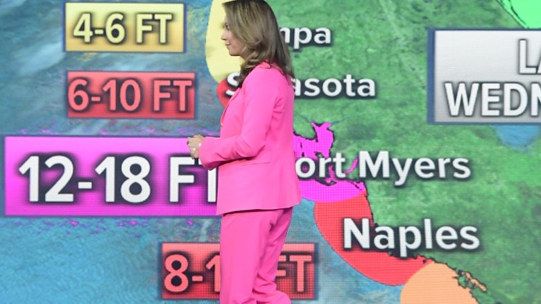 Ginger Zee presents the weather forecast