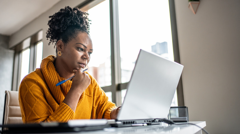 Woman working in office