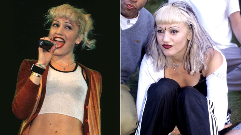 Gwen Stefani with micro bangs in the 1990s.