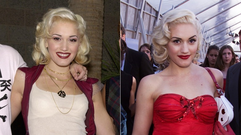 Gwen Stefany wearing culrs in 2000 and 2001.