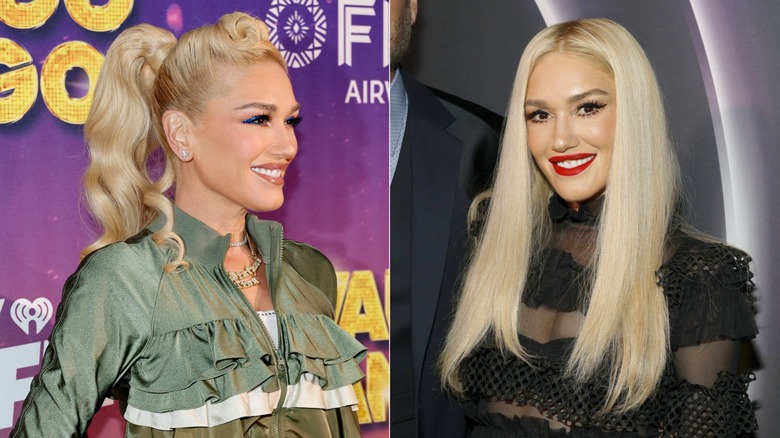 Gwen Stefani with blond hair in 2025.