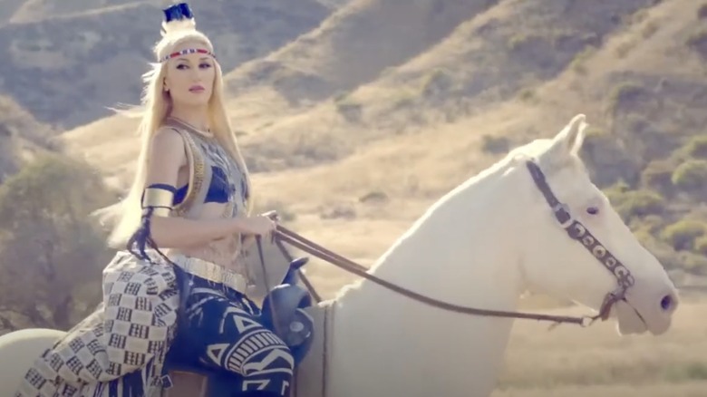 Gwen Stefani in the "Looking Hot" music video