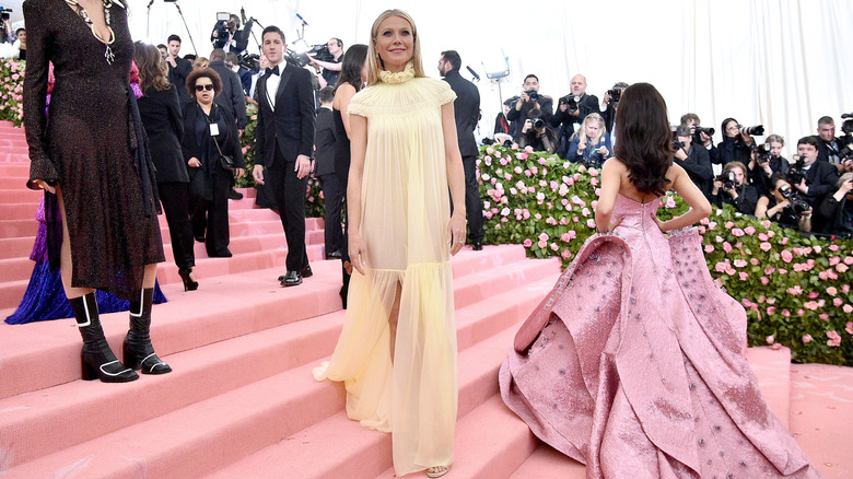 Gwyneth Paltrow in a yellow dress at the 2019 Met Gala