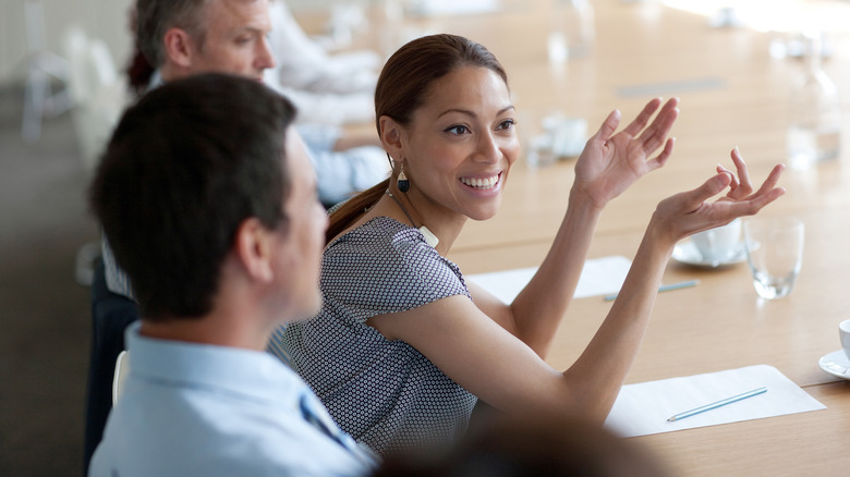 woman looking judgmental