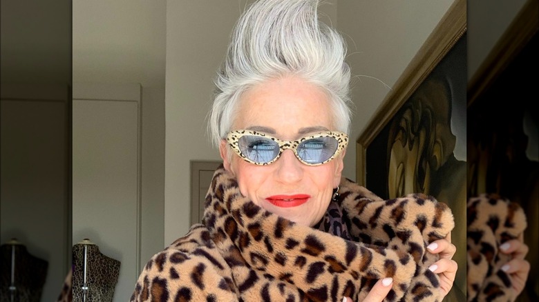 A woman with a mohawk