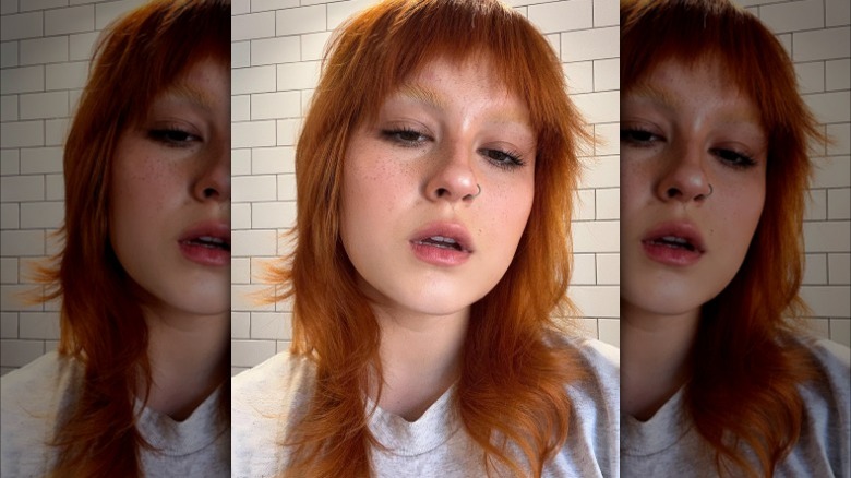 Shag cut on straight hair