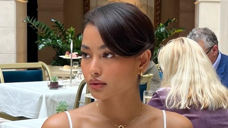 Short side-swept updo