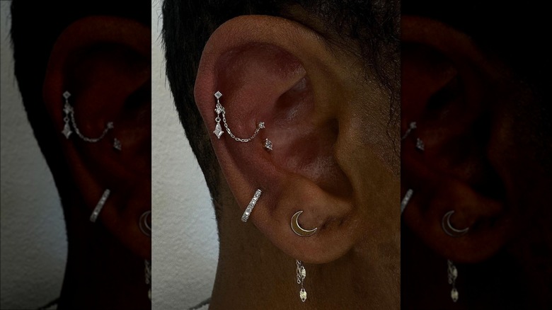 Woman with a midi helix