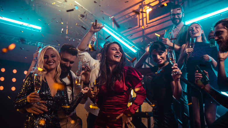 friends at nightclub