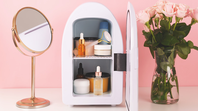 skincare mini fridge 