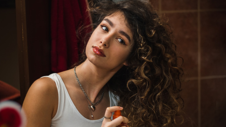 using product for wet-look