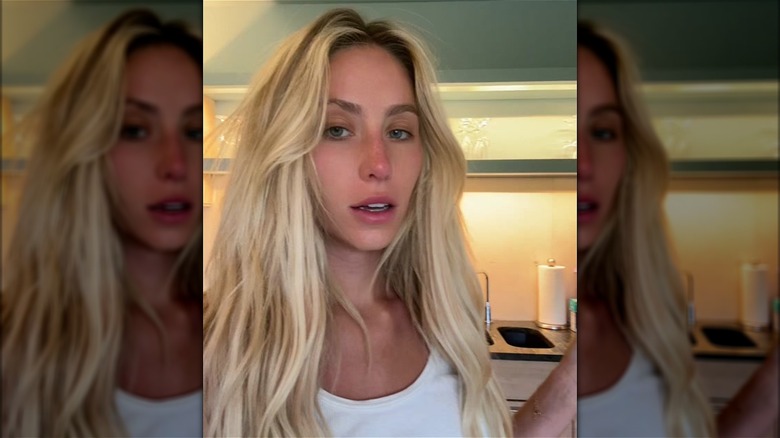 Alix Earle at home without makeup