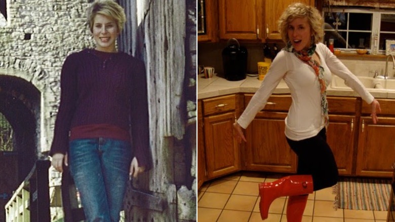 Photos of Erin Napier from 2004 and 2010