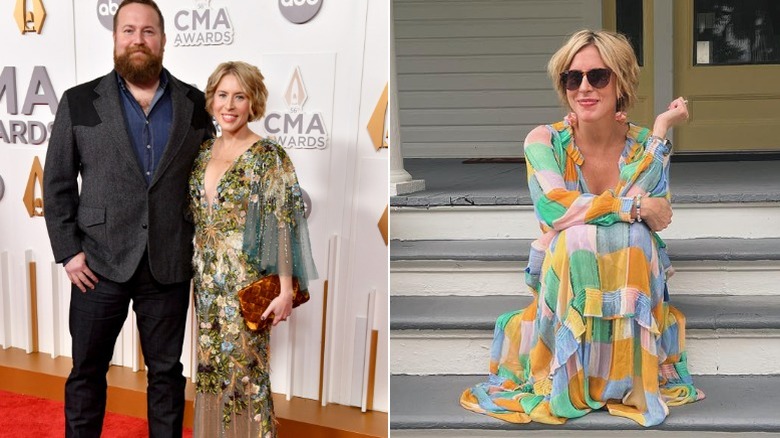 Ben and Erin Napier at the CMAs and sitting on the "My Girl" steps