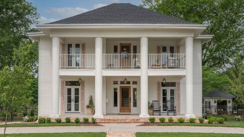 The Marrs' renovated mansion in Rogers, Arkansas