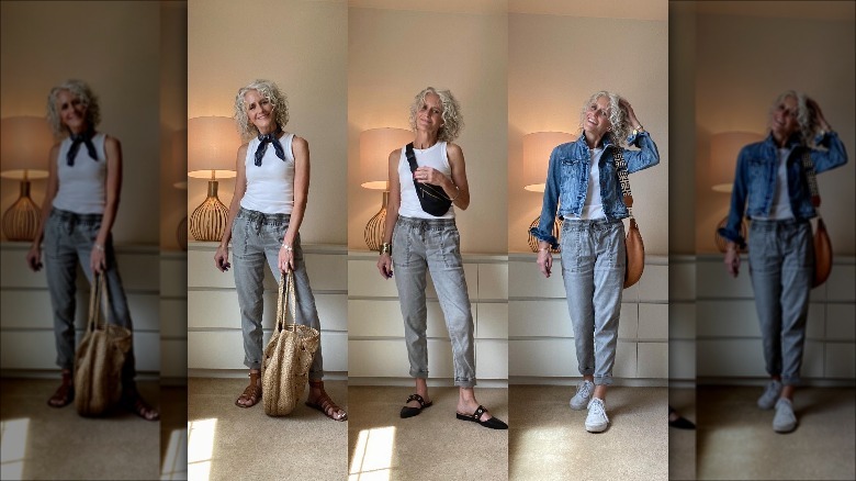 Woman wearing joggers