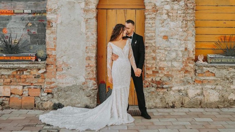 Bride and groom in Indonesia 