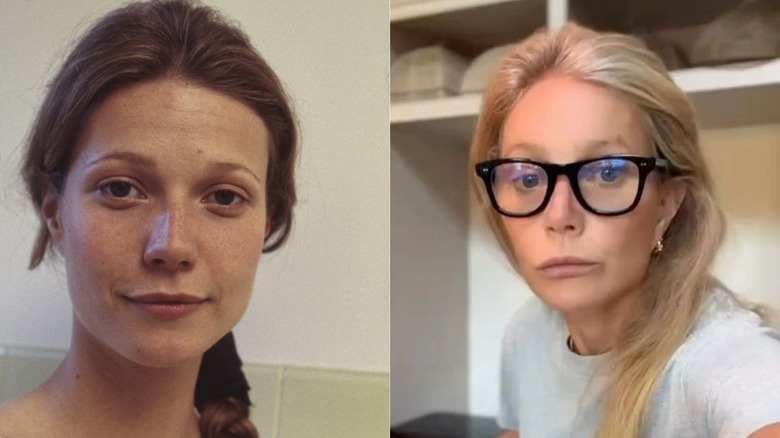 Gwyneth Paltrow bared faced in photos before and after plastic surgery allegations