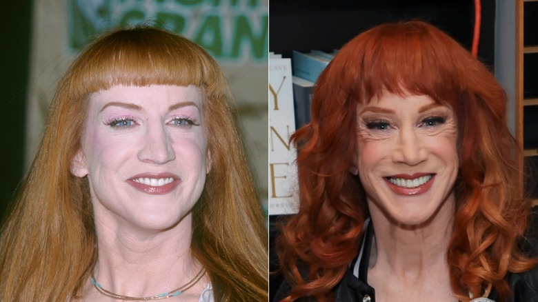 Kathy Griffin in 1999 and 2025