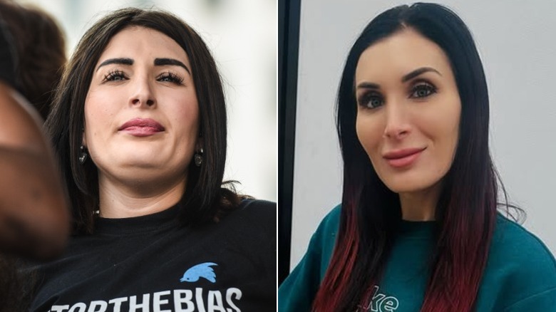Laura Loomer in 2019 and in 2025
