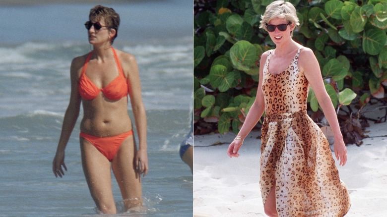 Princess Diana in a bikini