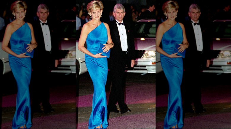 Princess Diana in blue