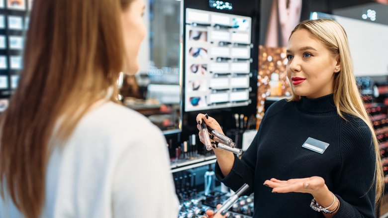 Beauty supply store employee