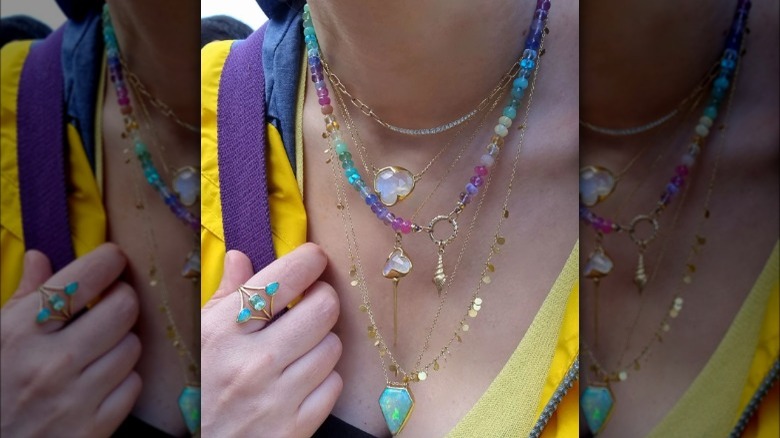 Layered necklaces