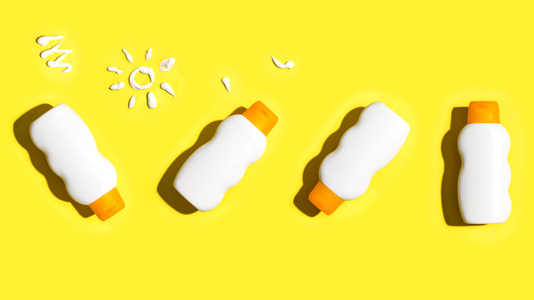 sunscreen bottles