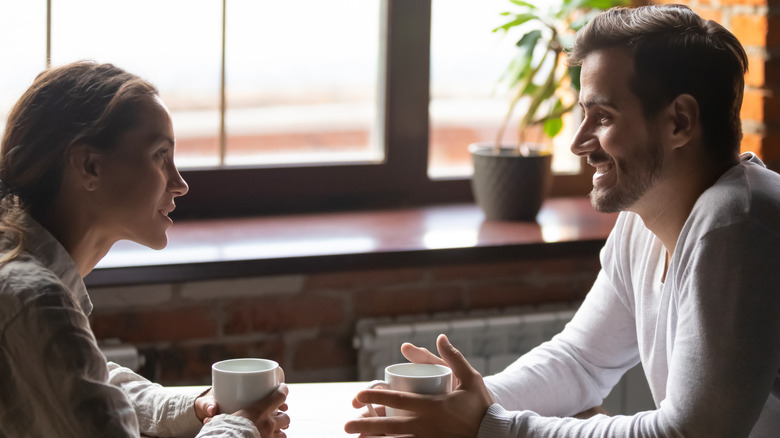 Couple on a blind date