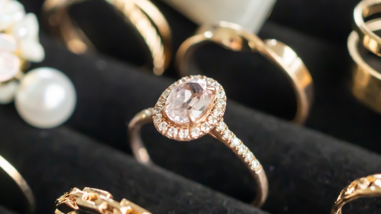 Different rings on display