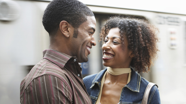 couple looking at each other