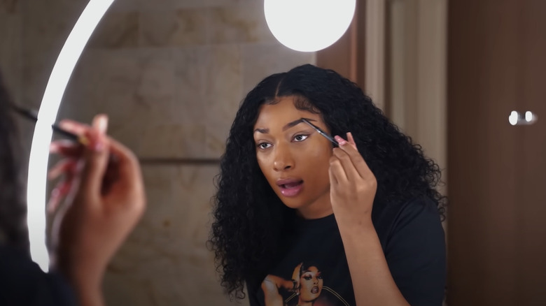 Megan Thee Stallion doing brows